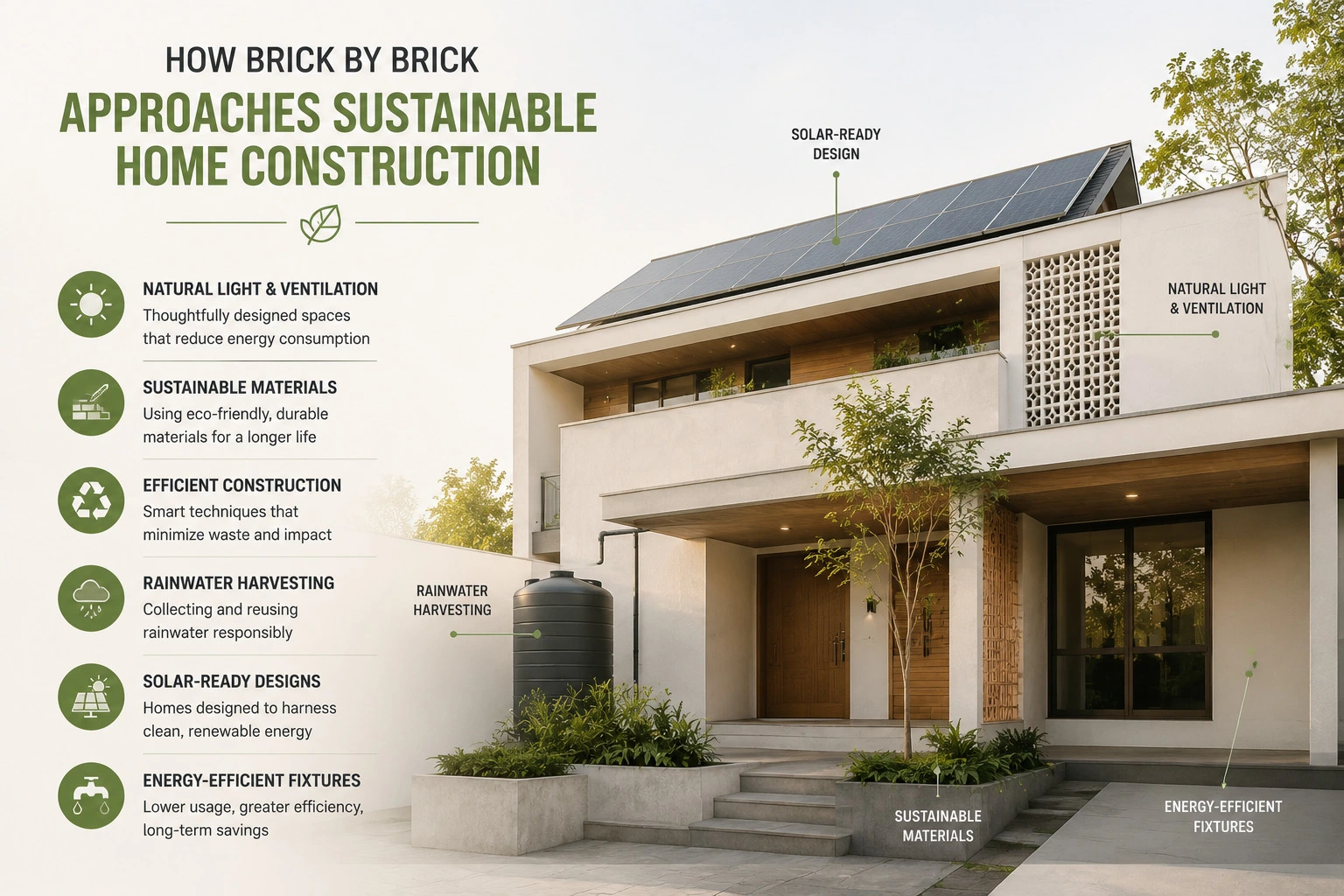 How Brick by Brick Approaches Sustainable Home Construction