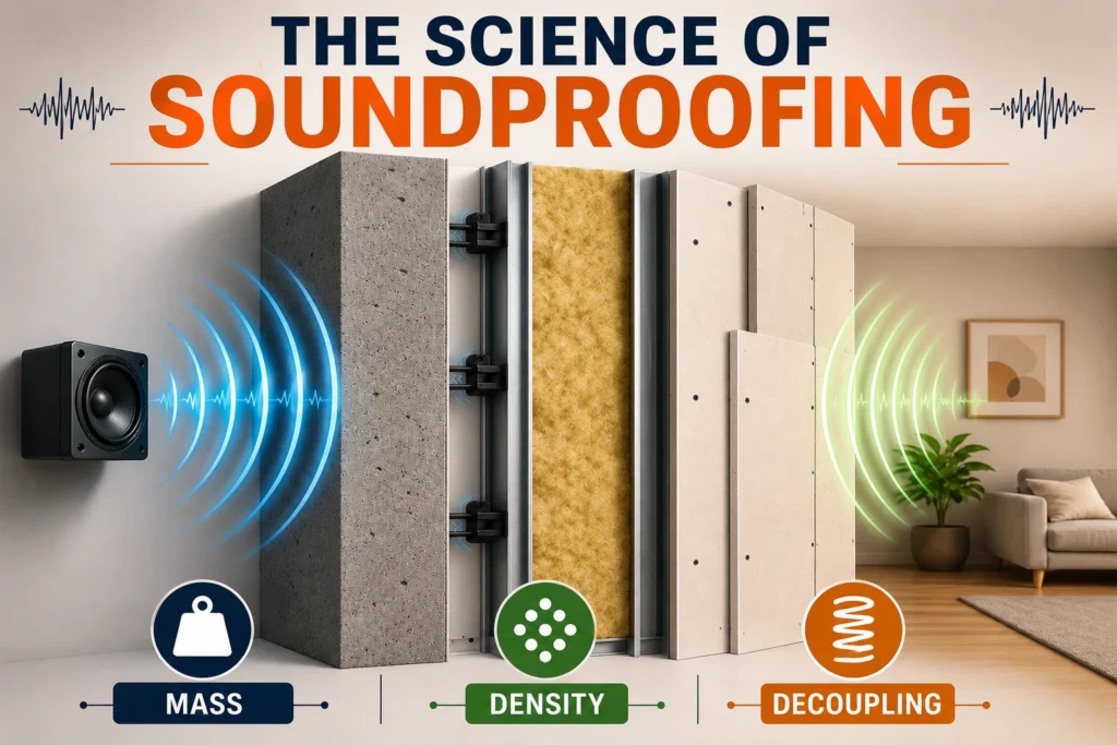 Build Walls with Mass, Density, and Decoupling - How to Construct a Soundproof Room Complete Guide - Brick by brick