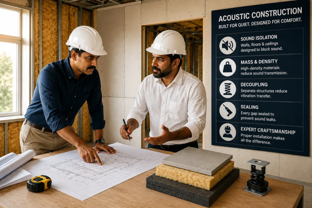 Work with Builders Who Understand Acousti Construction - Brick by brick
