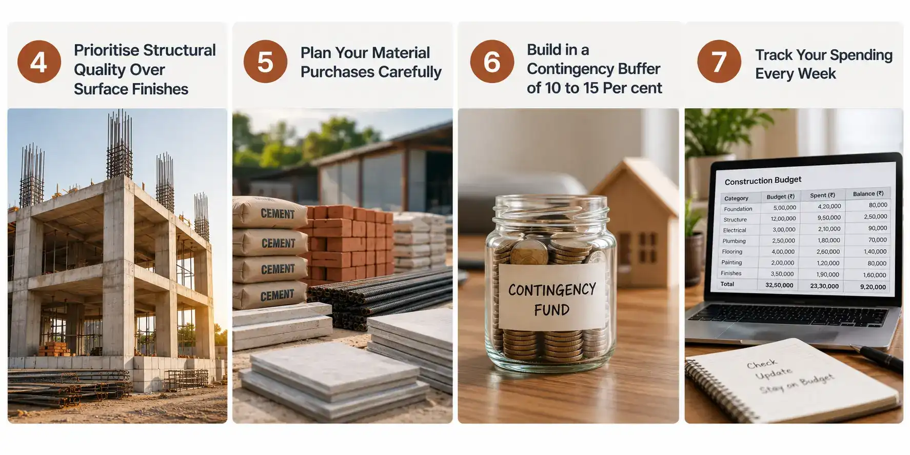 7 Smart Ways to Keep Your Home Construction Budget Under Control - Brick by brick